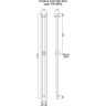 Стойка электро TERMINUS DUO круг 1600 матовый 4670078573964